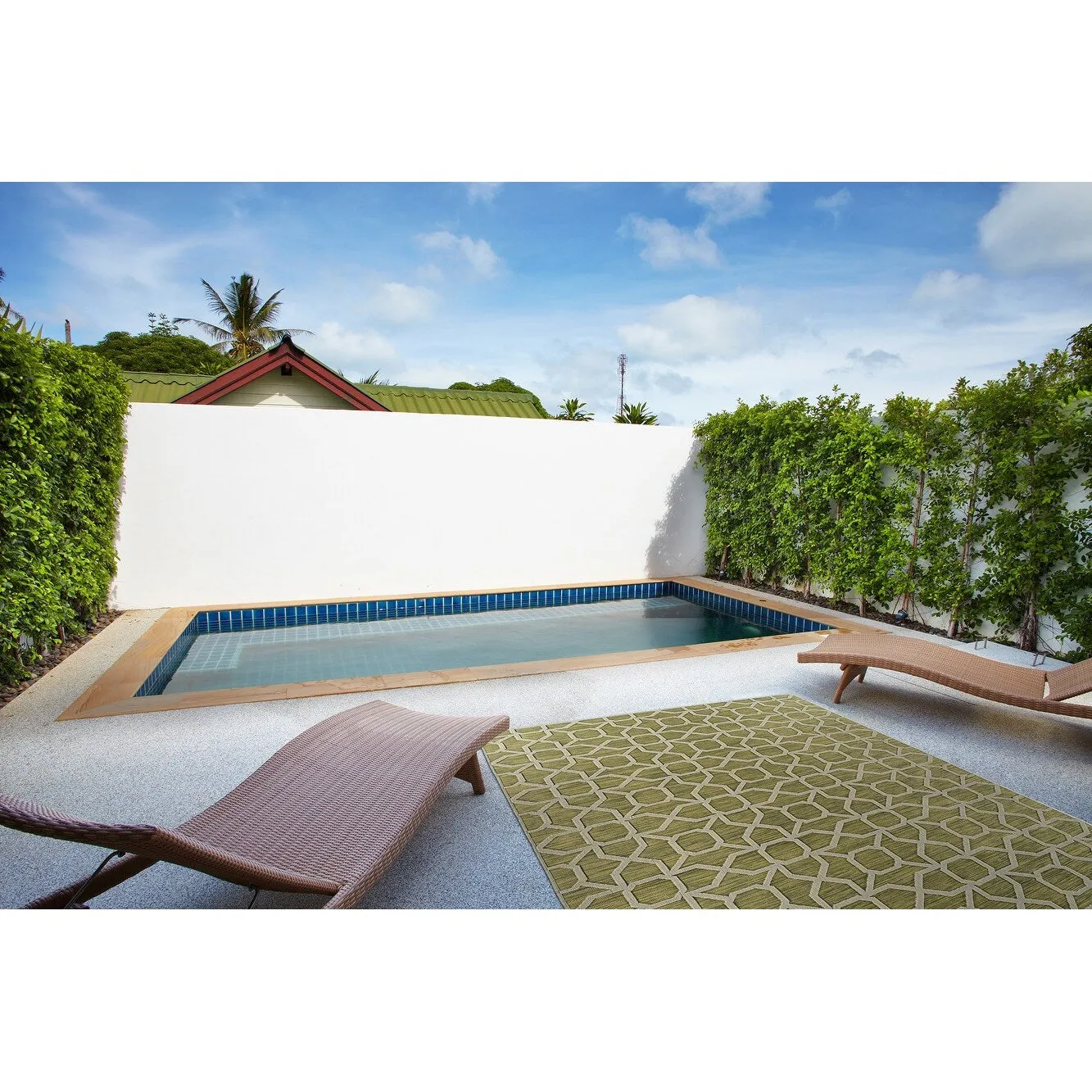 Kaleen Cove Collection Indoor Outdoor Polypropylene Area Rug