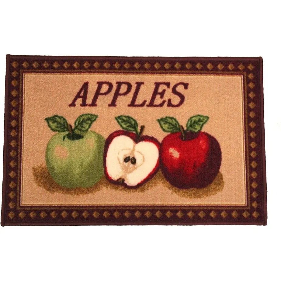 Kashi Home Kitchen Rug. Printed Durable Non Slip Floor Mat. Pretty Farmhouse Design