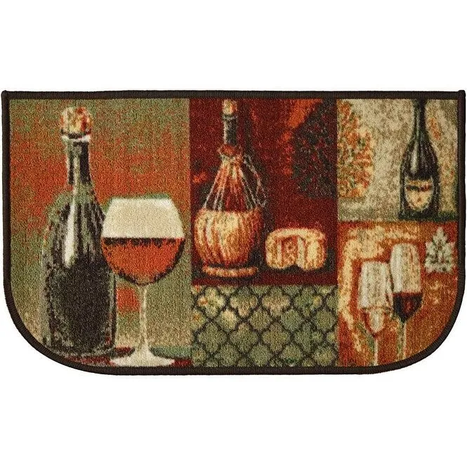 Kashi Home Kitchen Rug. Printed Durable Non Slip Floor Mat. Pretty Farmhouse Design