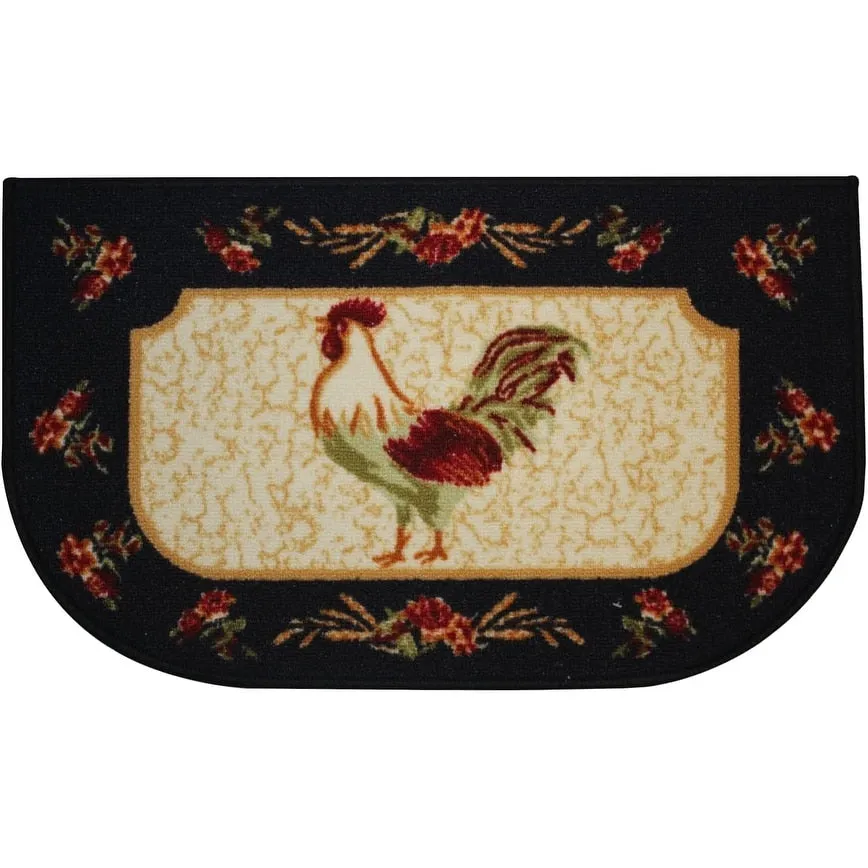 Kashi Home Kitchen Rug. Printed Durable Non Slip Floor Mat. Pretty Farmhouse Design