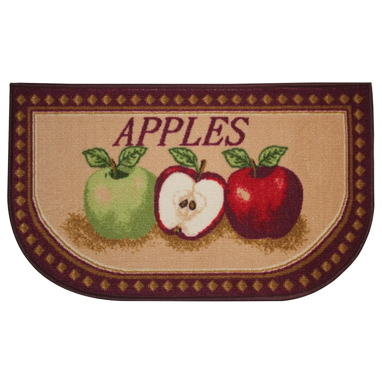 Kashi Home Kitchen Rug. Printed Durable Non Slip Floor Mat. Pretty Farmhouse Design