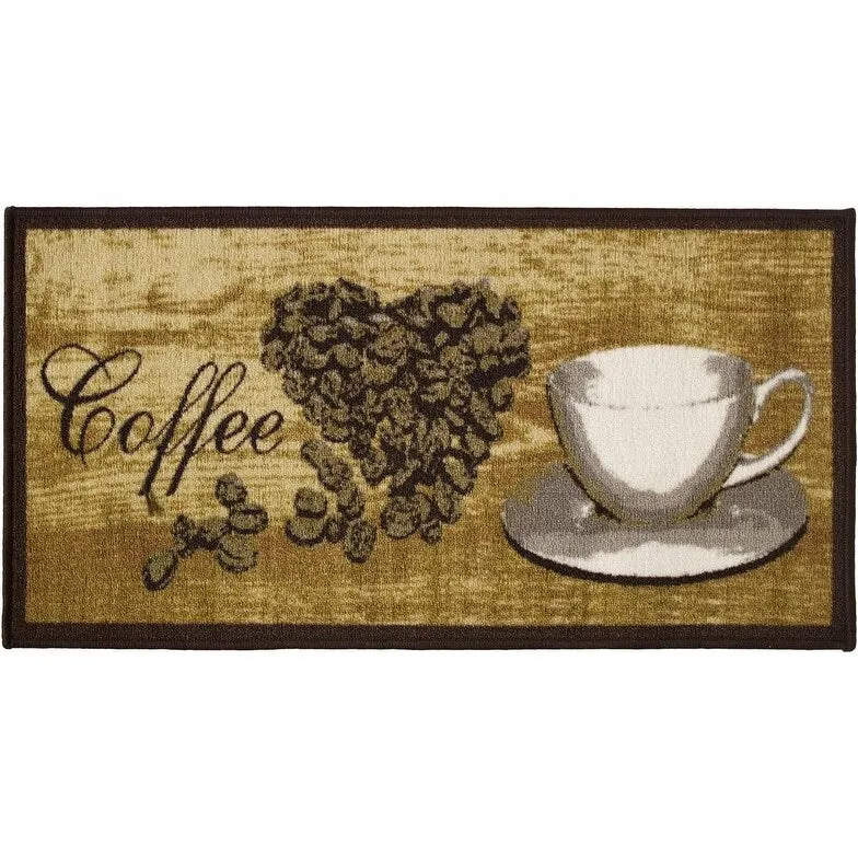 Kashi Home Kitchen Rug. Printed Durable Non Slip Floor Mat. Pretty Farmhouse Design