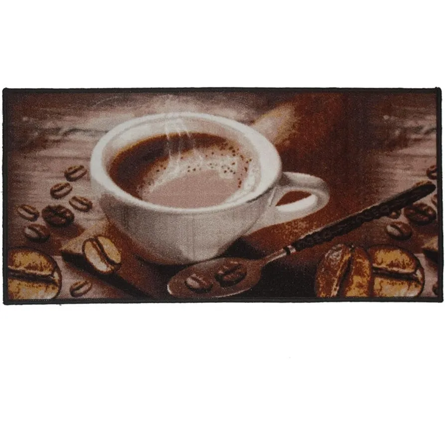 Kashi Home Kitchen Rug. Printed Durable Non Slip Floor Mat. Pretty Farmhouse Design