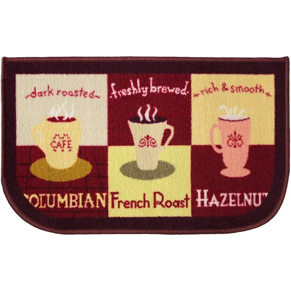 Kashi Home Kitchen Rug. Printed Durable Non Slip Floor Mat. Pretty Farmhouse Design