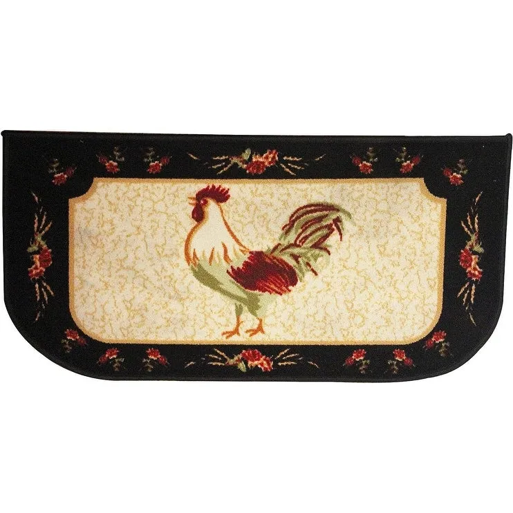 Kashi Home Kitchen Rug. Printed Durable Non Slip Floor Mat. Pretty Farmhouse Design