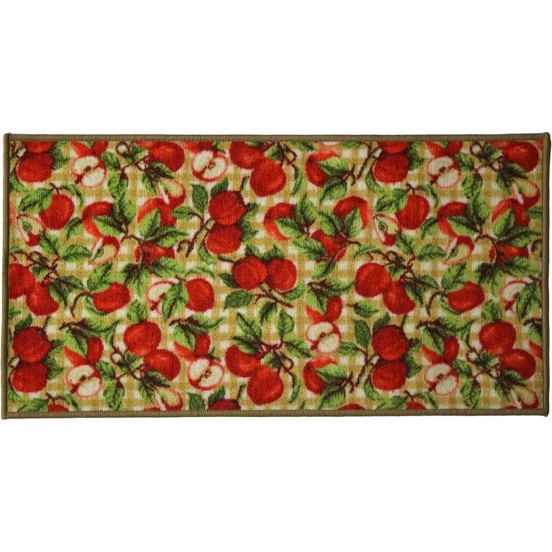 Kashi Home Kitchen Rug. Printed Durable Non Slip Floor Mat. Pretty Farmhouse Design