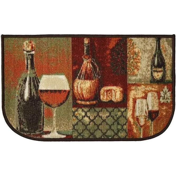 Kashi Home Kitchen Rug. Printed Durable Non Slip Floor Mat. Pretty Farmhouse Design