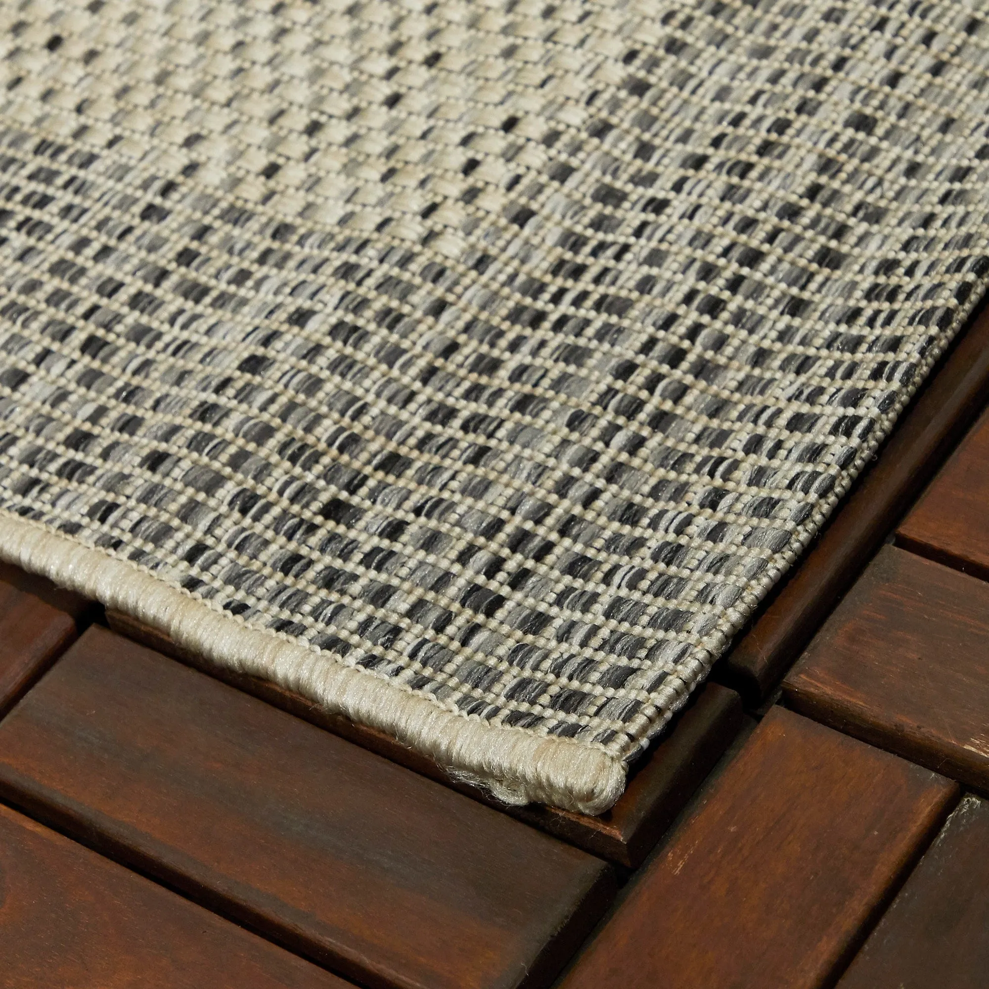 Langley Border Flatweave Indoor/Outdoor Area Rug
