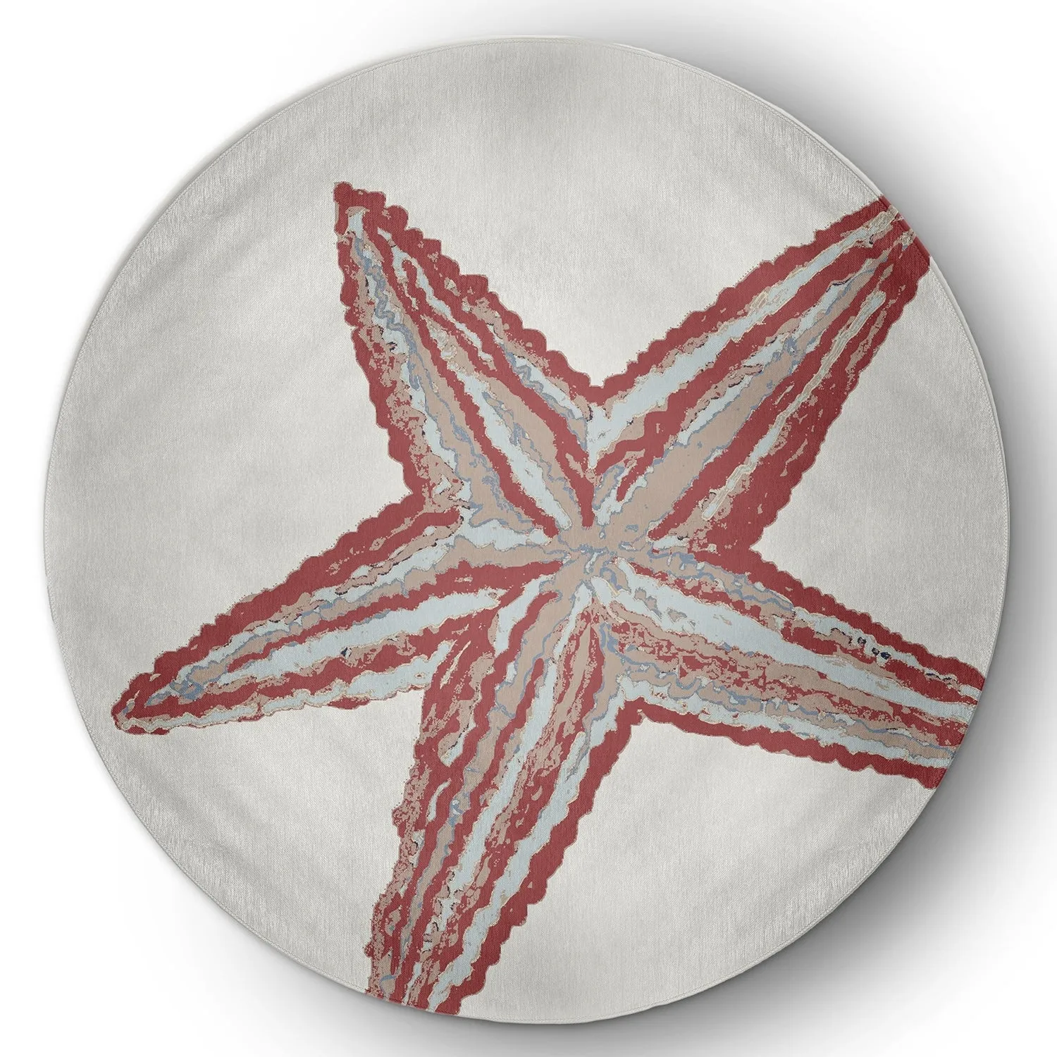 Large Starfish Nautical Indoor/Outdoor Rug