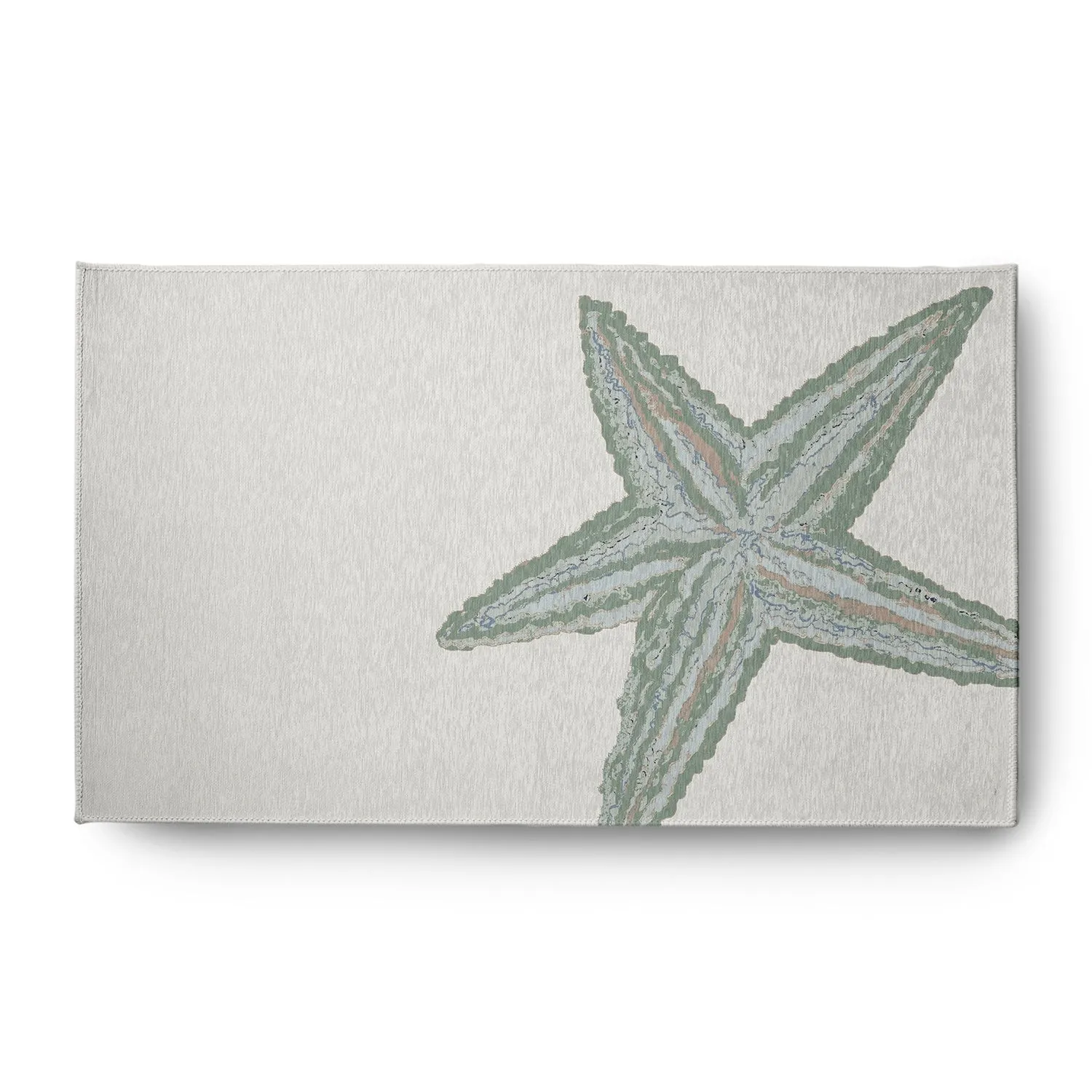 Large Starfish Nautical Indoor/Outdoor Rug