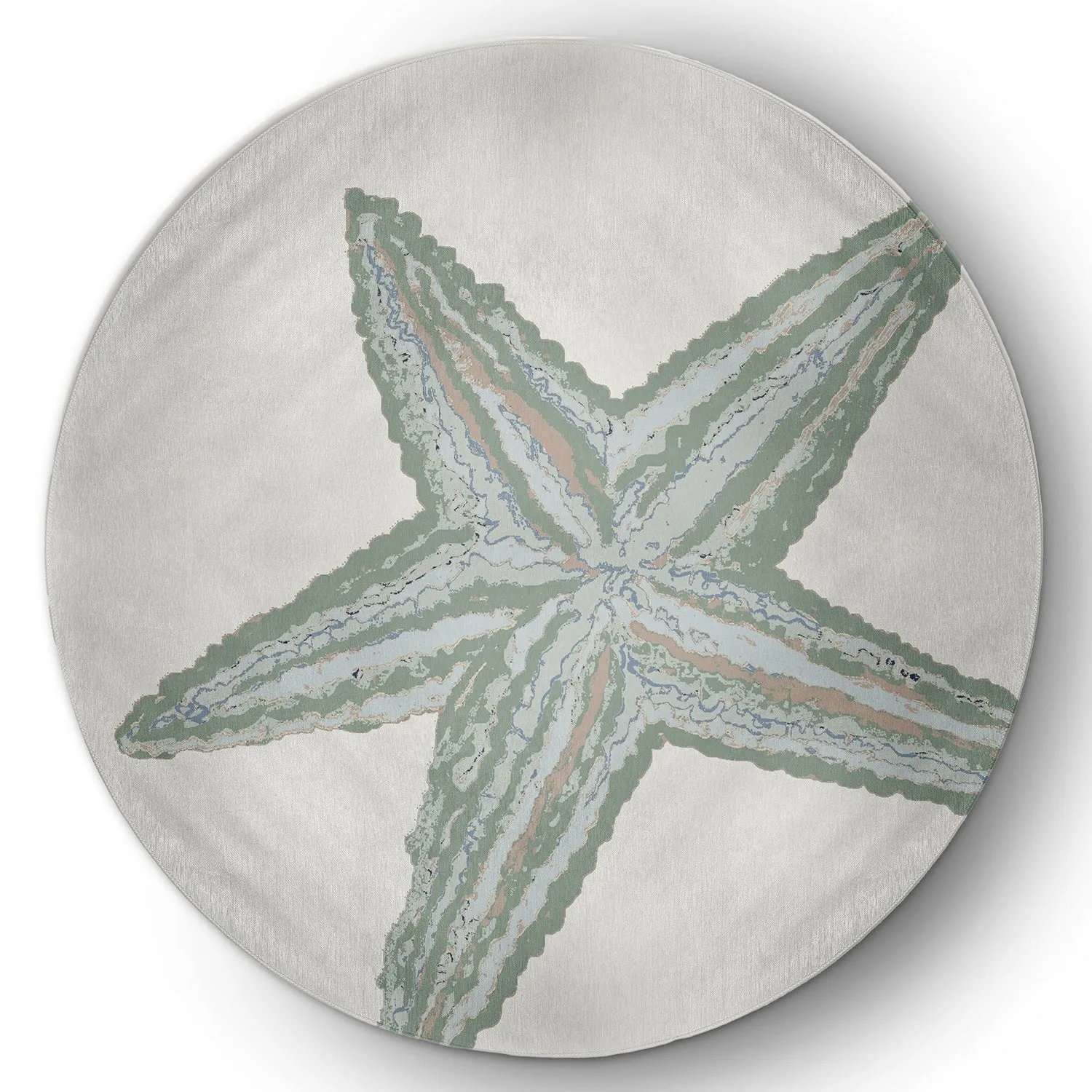 Large Starfish Nautical Indoor/Outdoor Rug