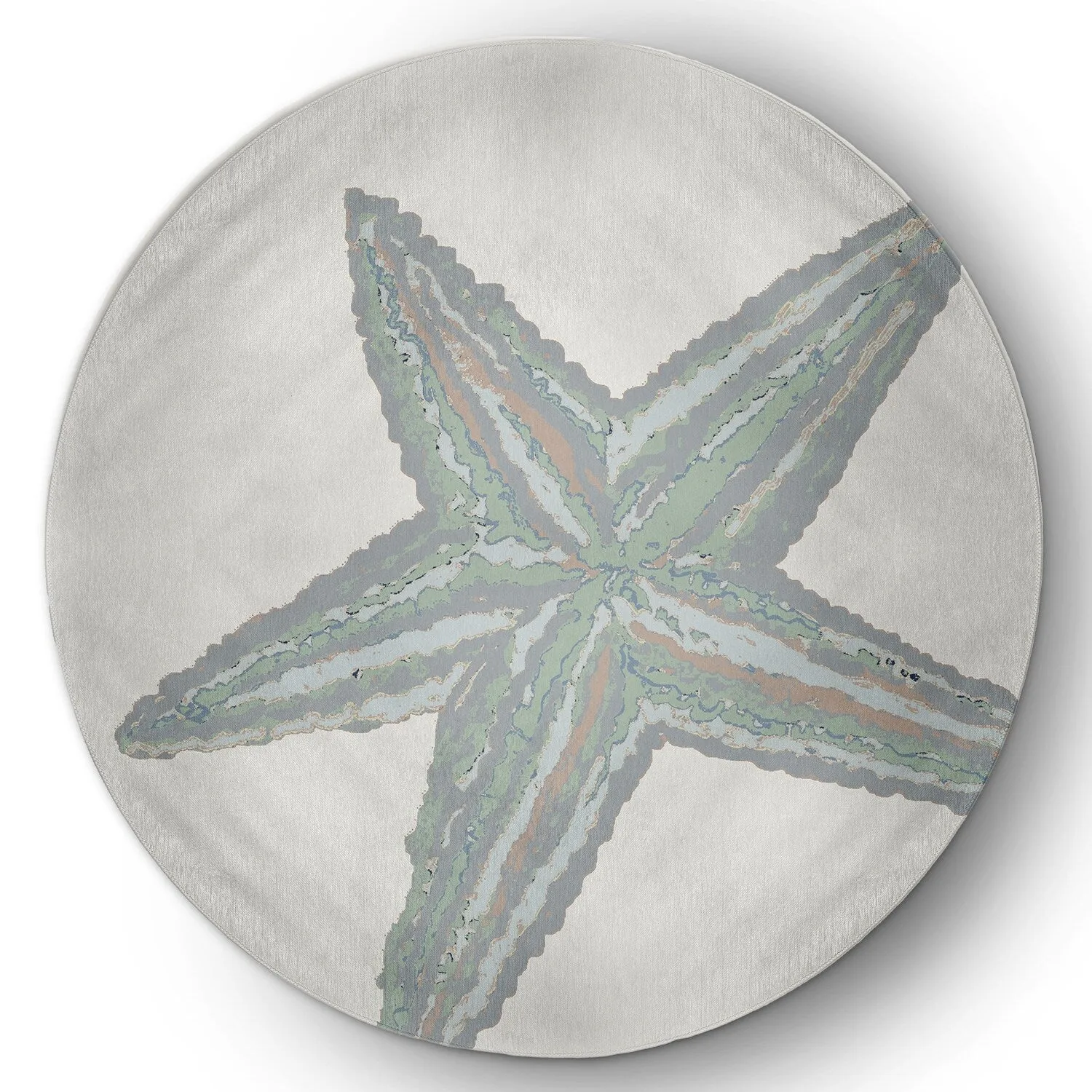 Large Starfish Nautical Indoor/Outdoor Rug