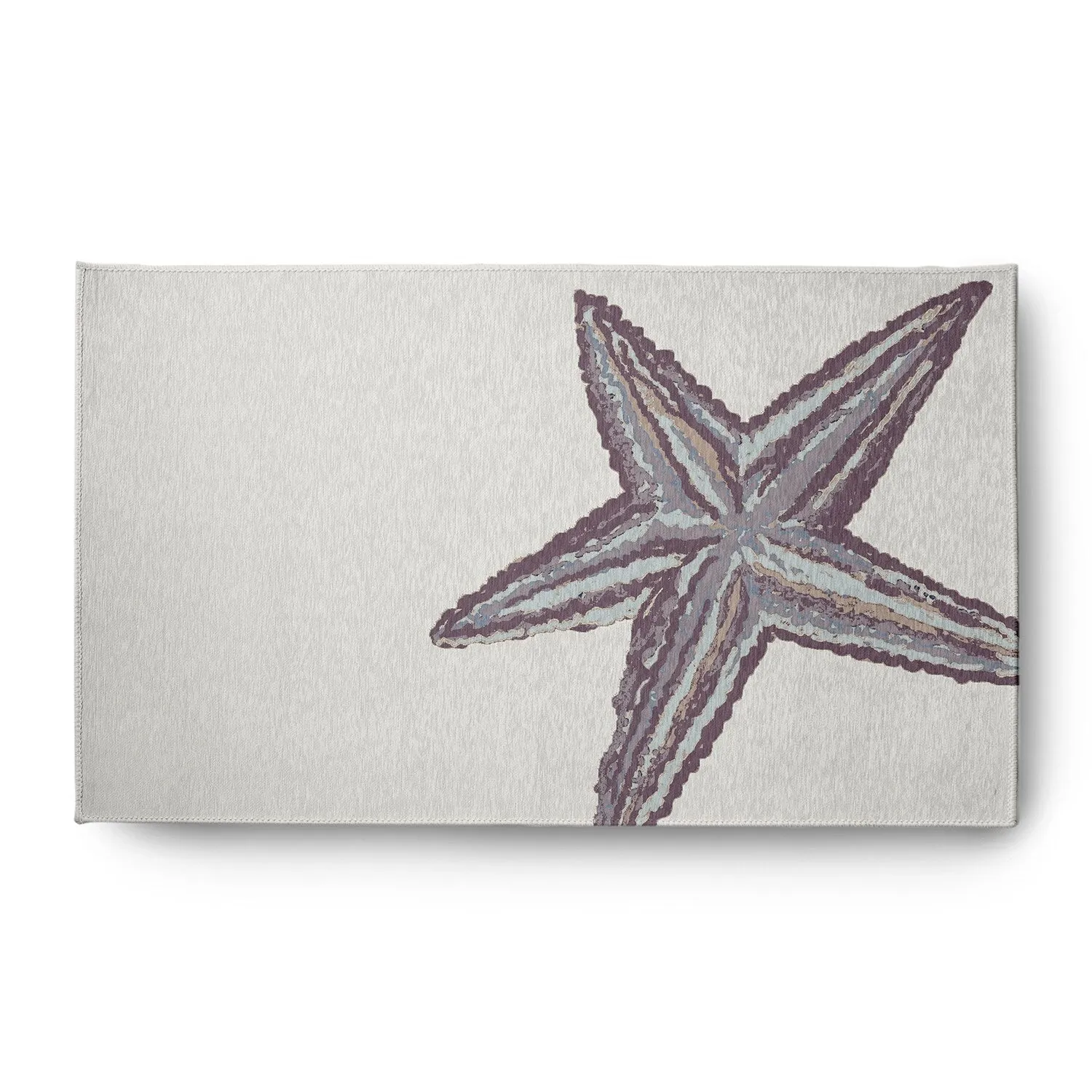 Large Starfish Nautical Indoor/Outdoor Rug
