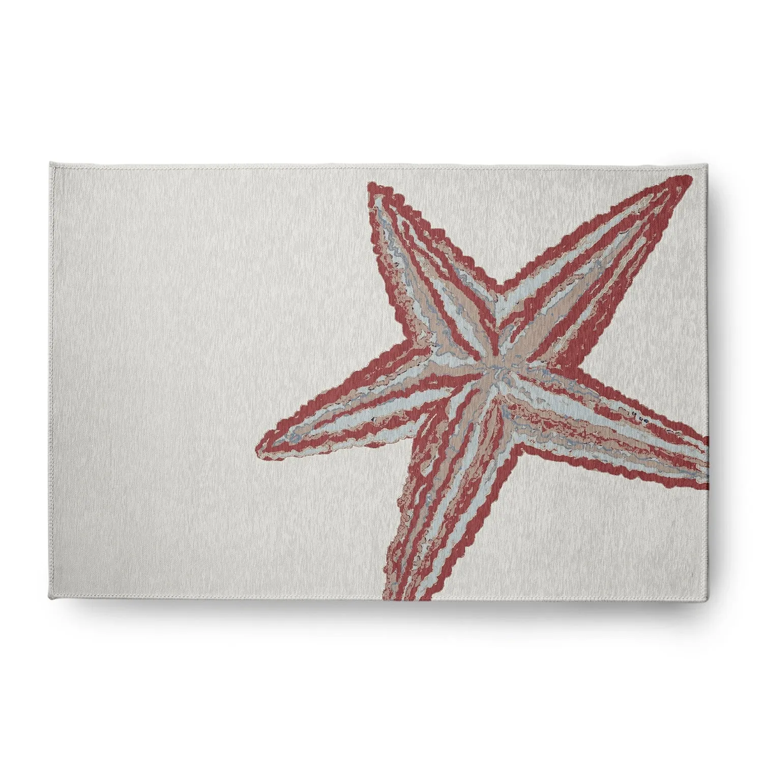Large Starfish Nautical Indoor/Outdoor Rug