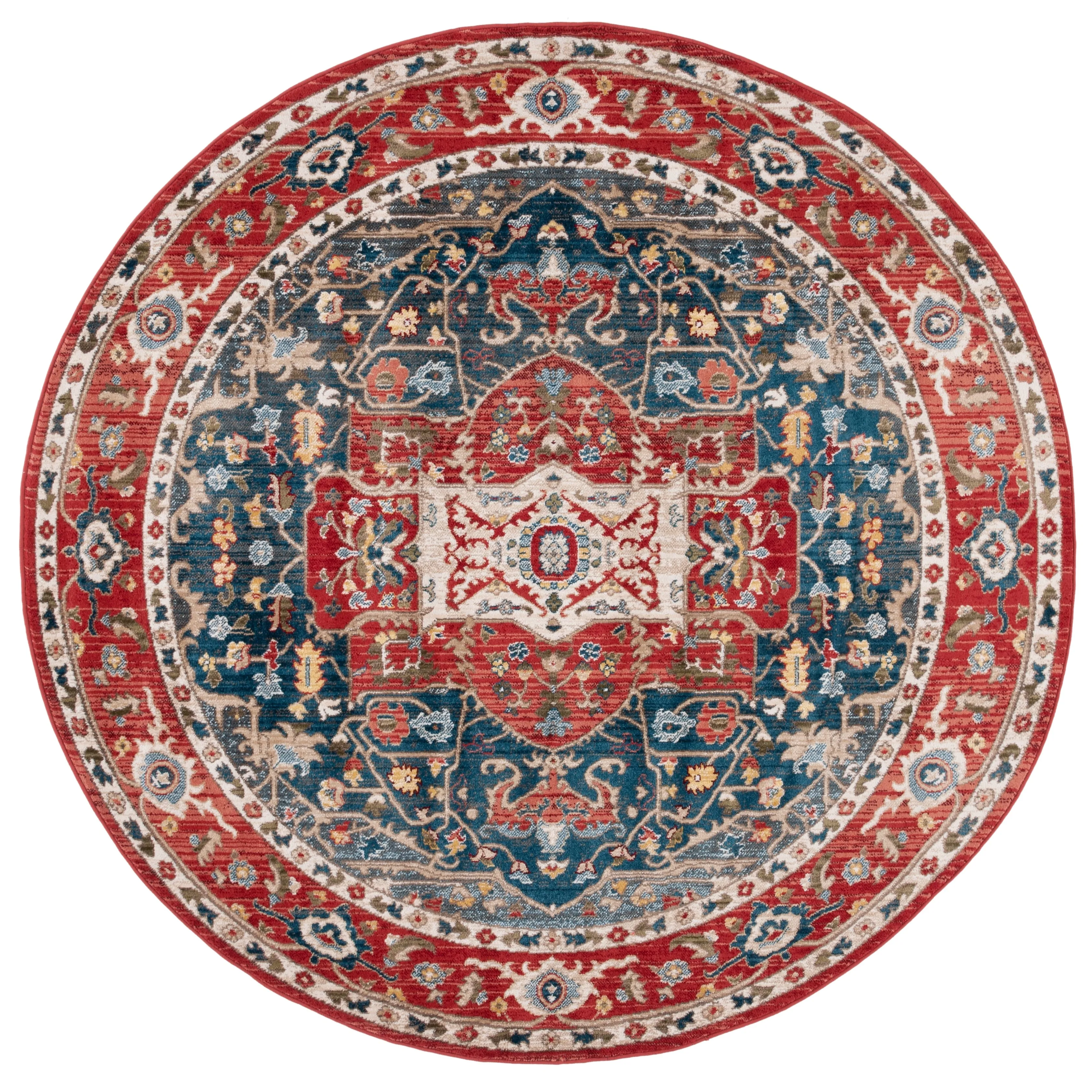 Lauren Ralph Lauren Camille Traditional Medallion Rug Fringe