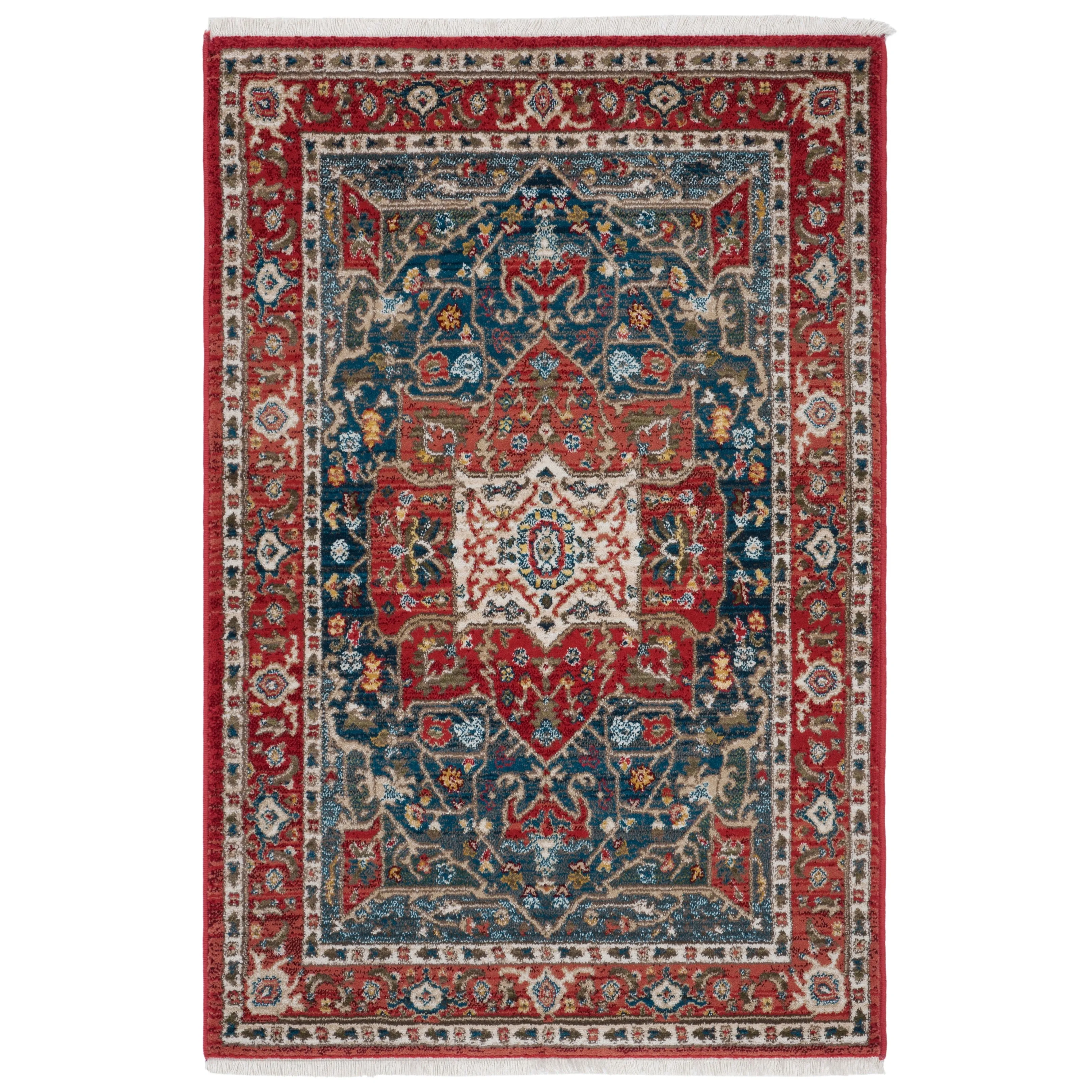 Lauren Ralph Lauren Camille Traditional Medallion Rug Fringe