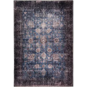 L'Baiet Amelie Blue Distressed Machine Washable Rug