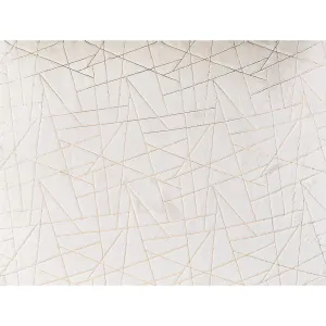 Lily Luxury Geometric Abstract Gilded Rectangular Area Rug