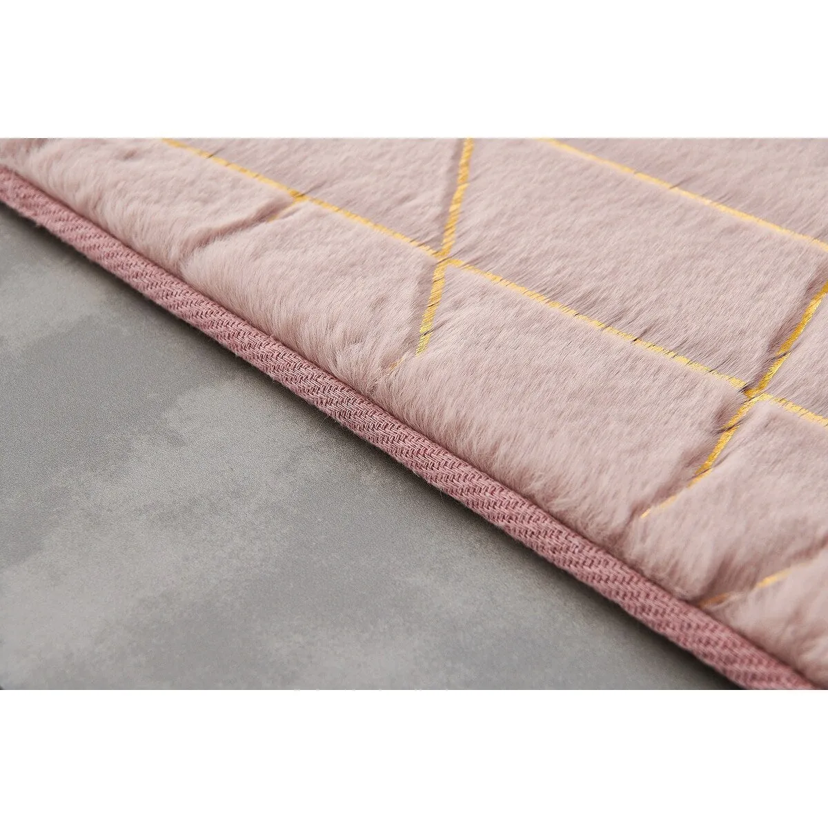 Lily Luxury Geometric Abstract Gilded Rectangular Area Rug