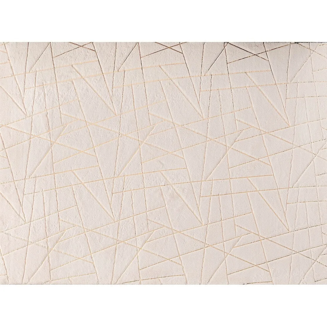 Lily Luxury Geometric Abstract Gilded Rectangular Area Rug