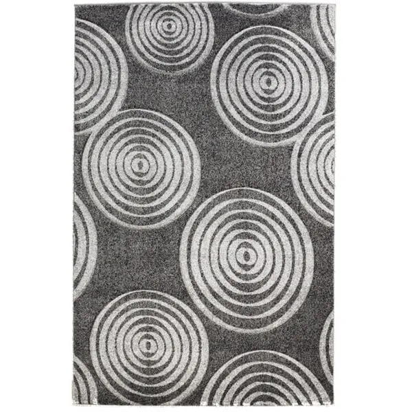 Linon Milan Collection Circles Area Rug