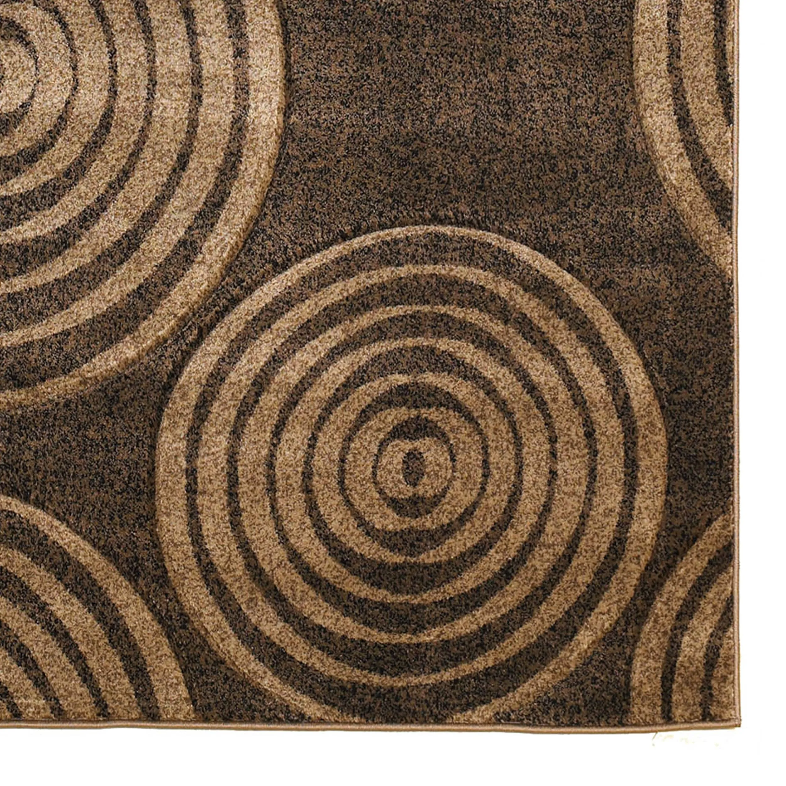 Linon Milan Collection Circles Area Rug