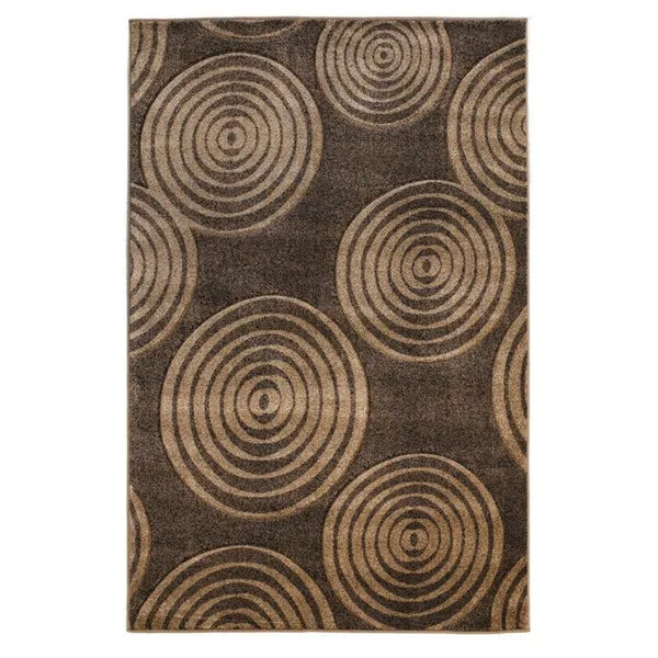 Linon Milan Collection Circles Area Rug