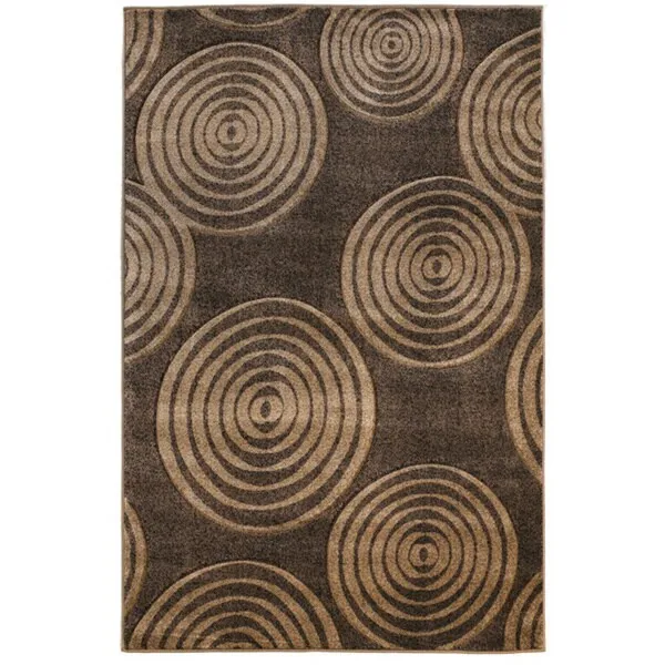 Linon Milan Collection Circles Area Rug
