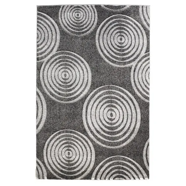 Linon Milan Collection Circles Area Rug