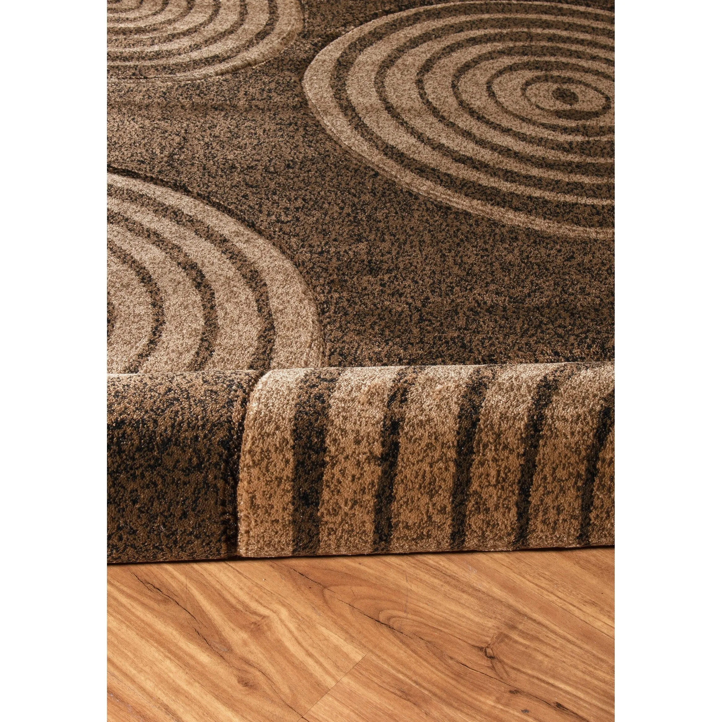 Linon Milan Collection Circles Area Rug