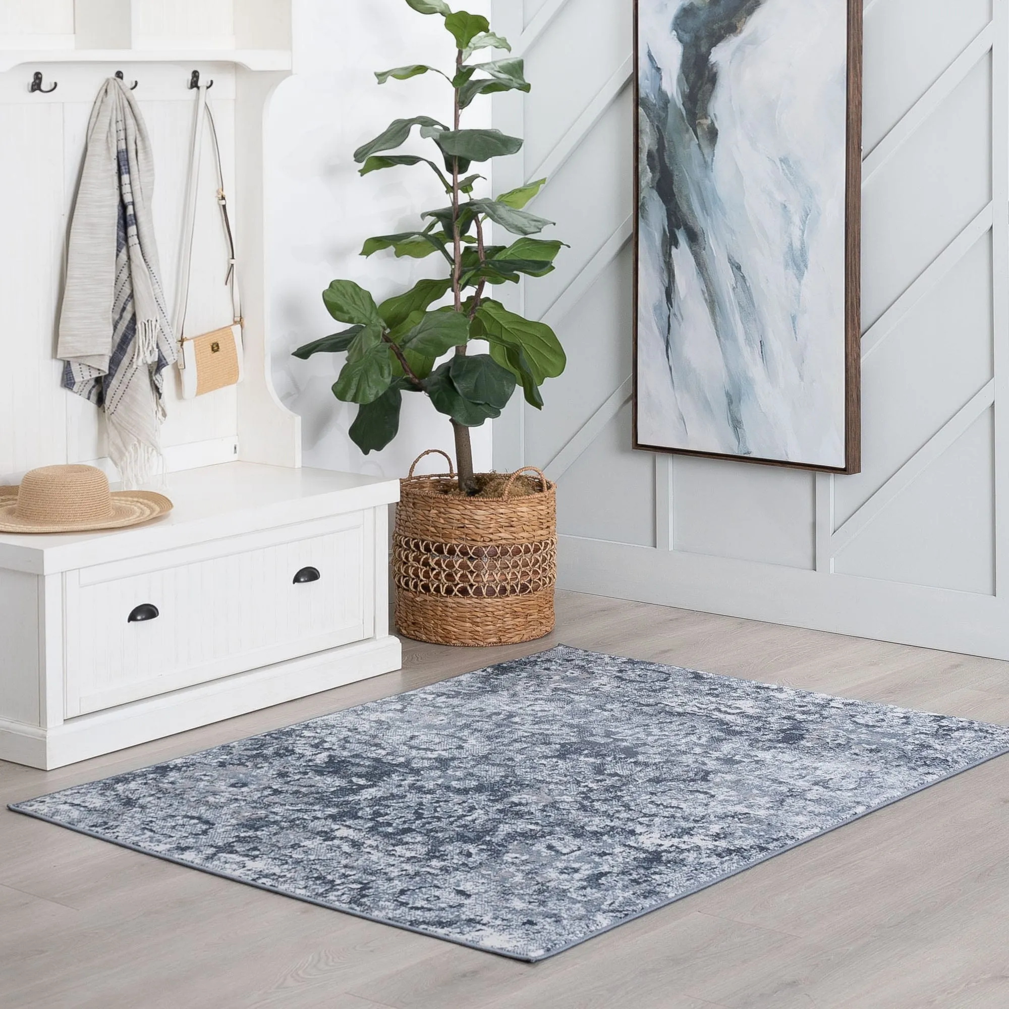 Linx French Country Floral Indoor Area Rug