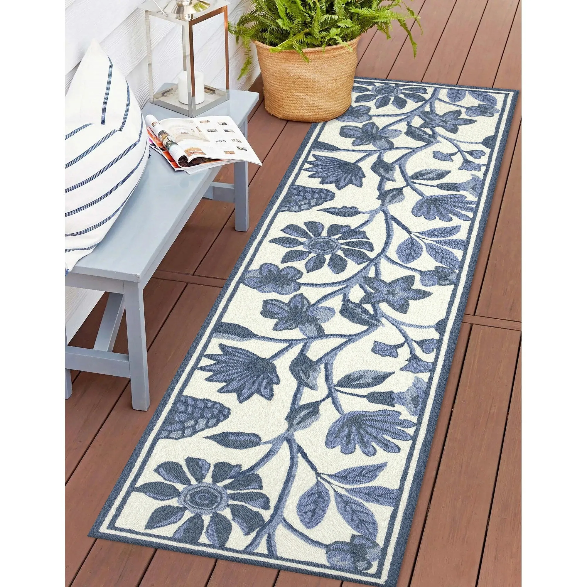 Liora Manne Capri Floral Vine Indoor/Outdoor Rug