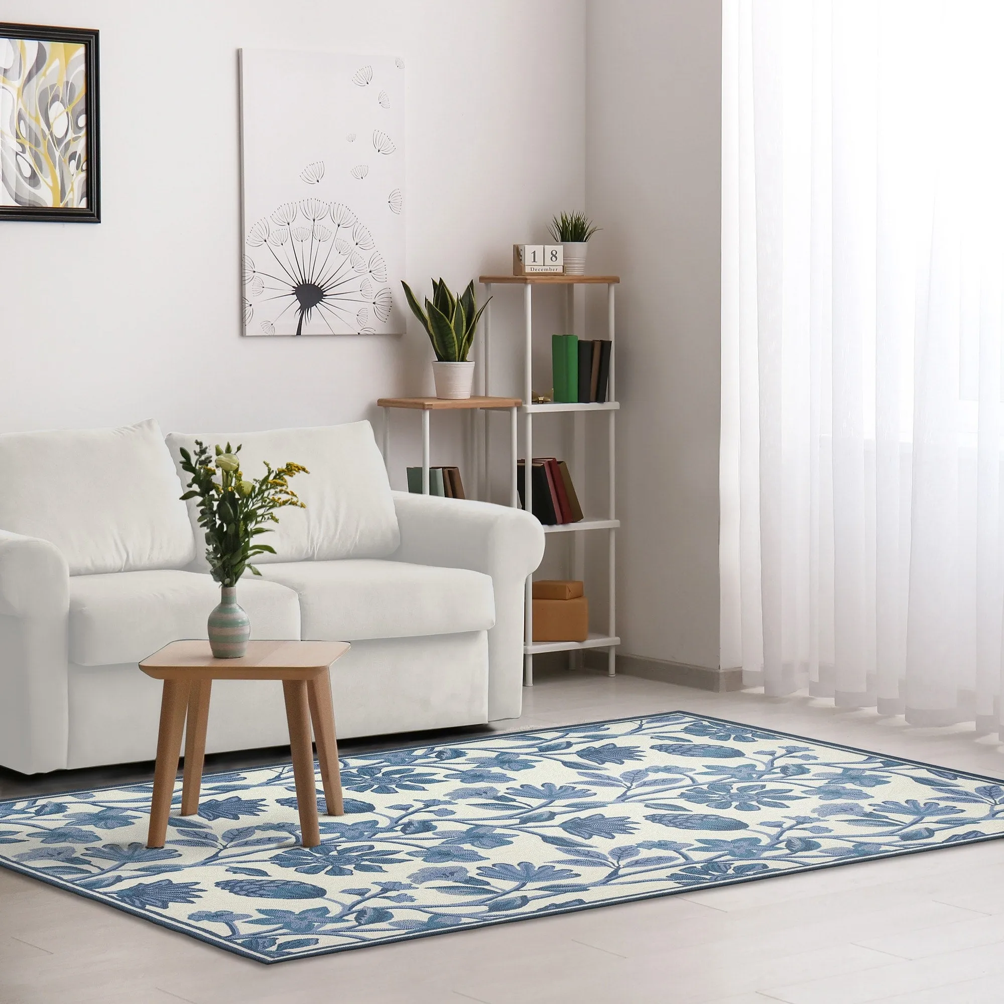 Liora Manne Capri Floral Vine Indoor/Outdoor Rug
