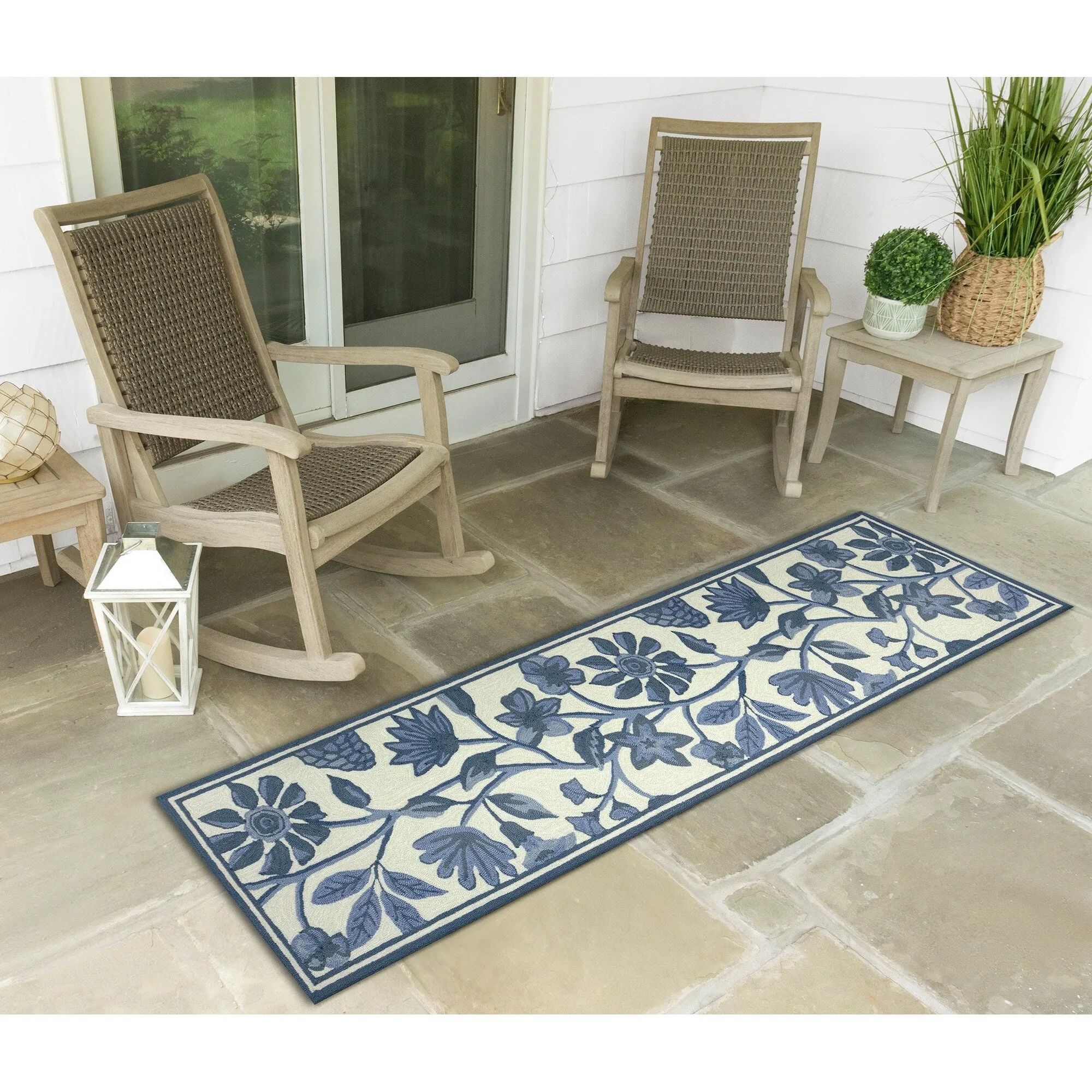 Liora Manne Capri Floral Vine Indoor/Outdoor Rug