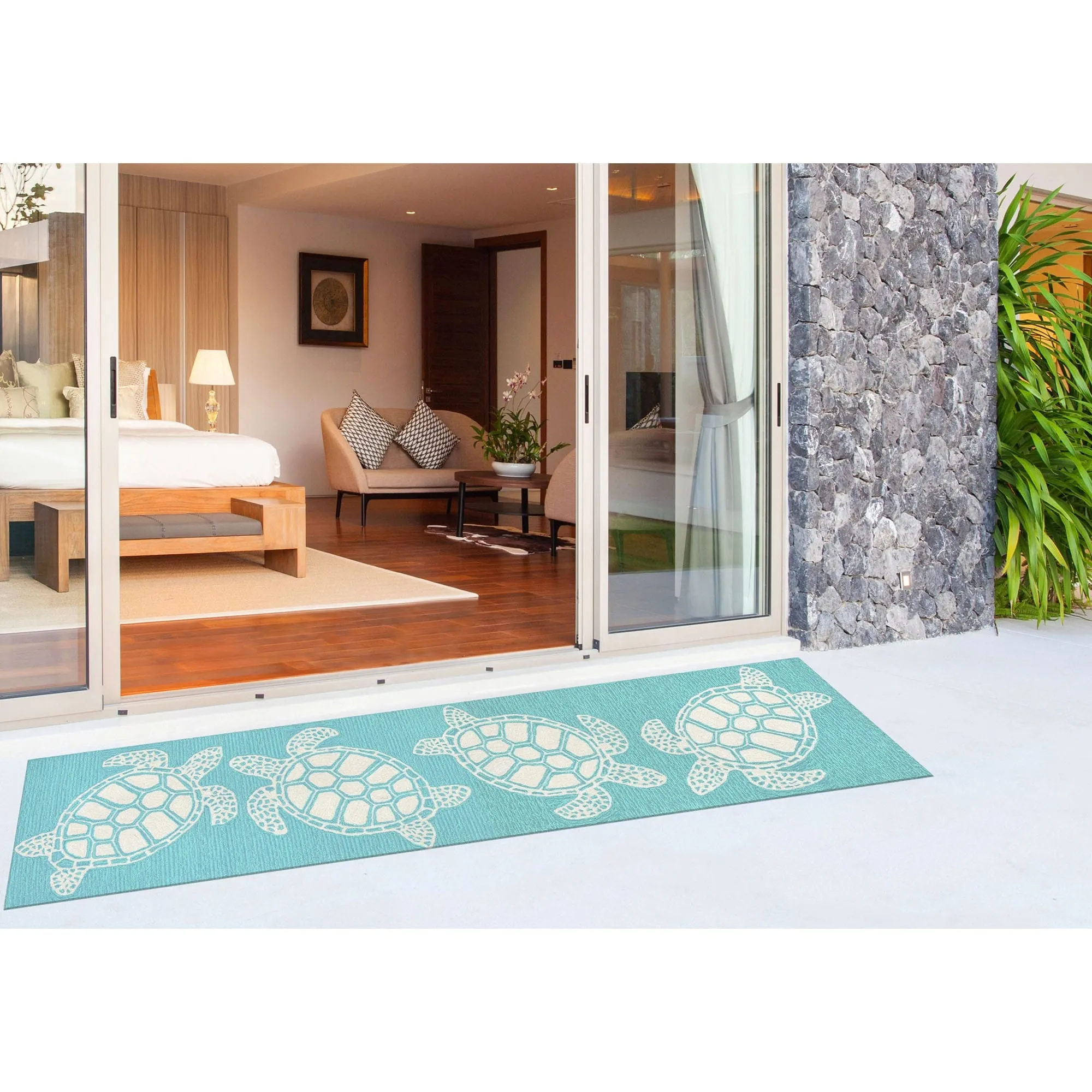 Liora Manne Capri Turtle Indoor/Outdoor Rug