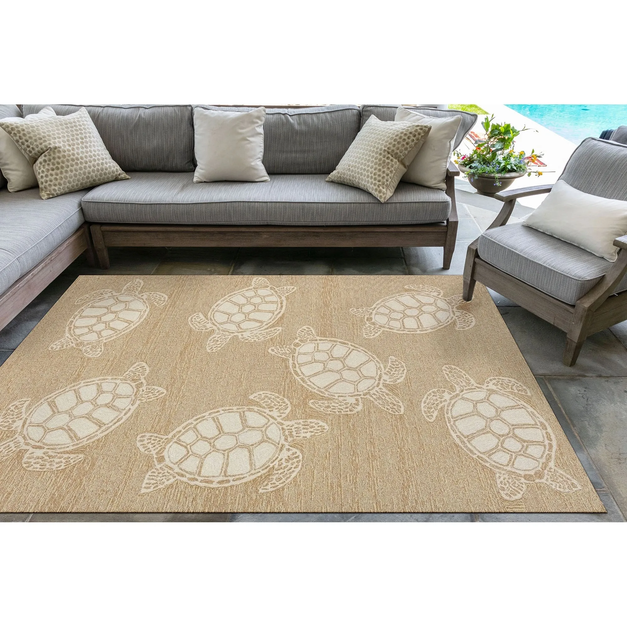 Liora Manne Capri Turtle Indoor/Outdoor Rug