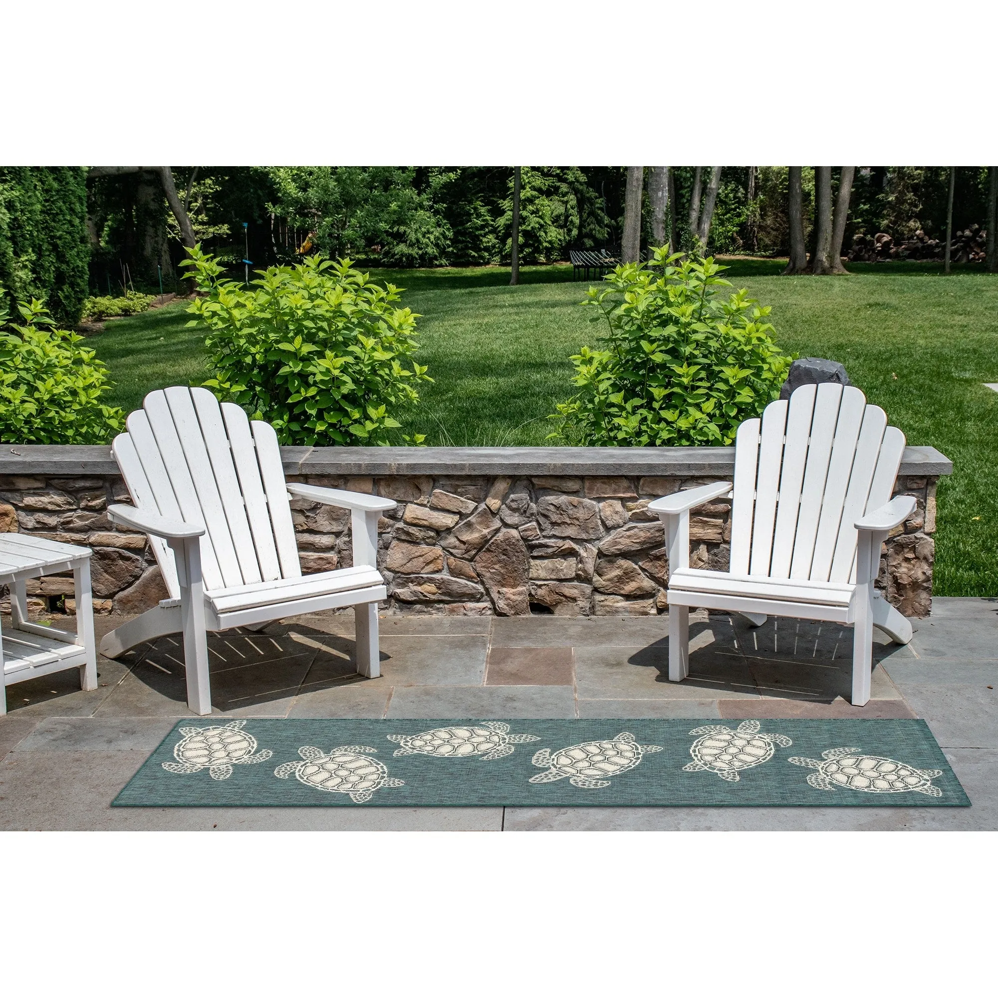 Liora Manne Carmel Collection Sea Turtles Indoor/ Outdoor Area Rug