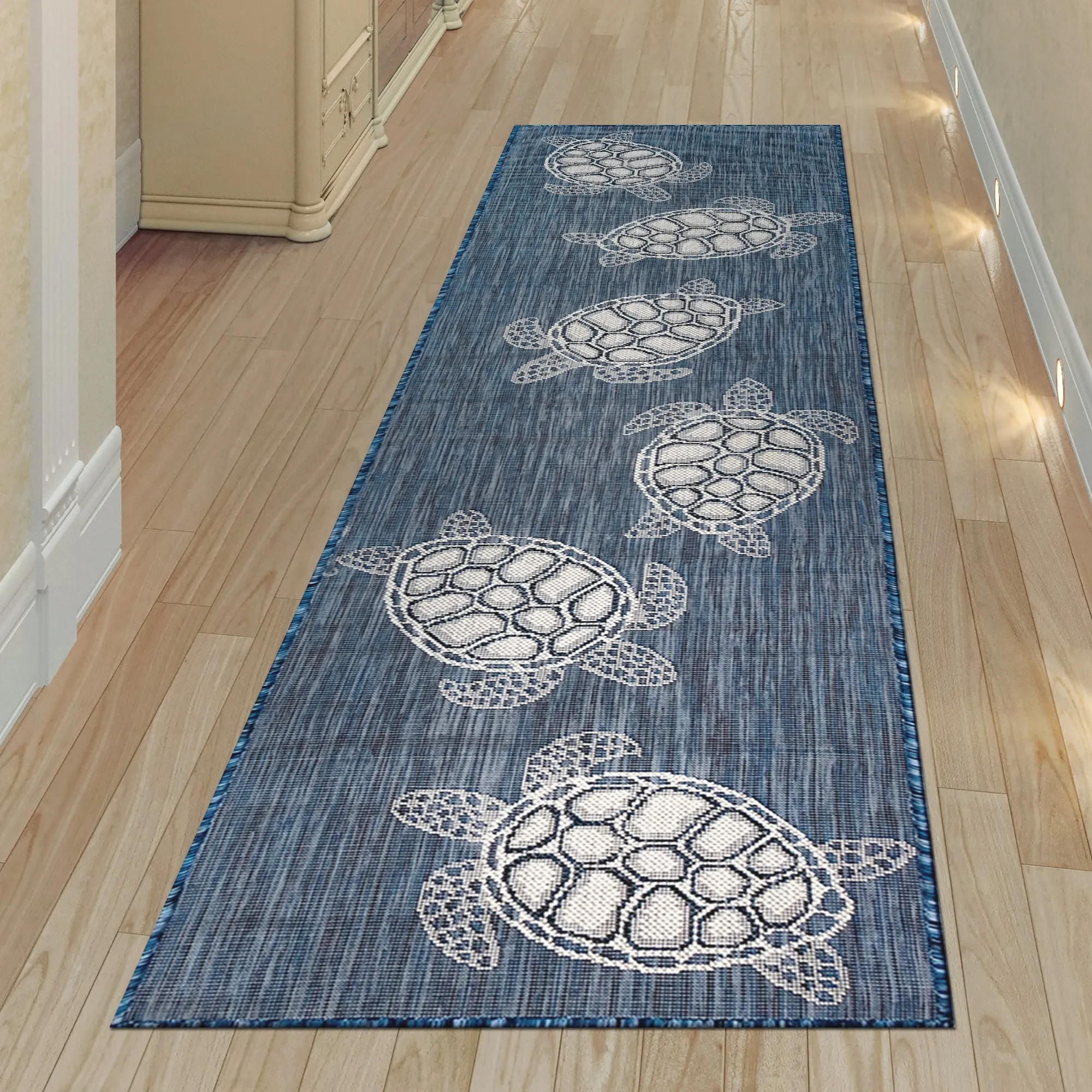 Liora Manne Carmel Collection Sea Turtles Indoor/ Outdoor Area Rug