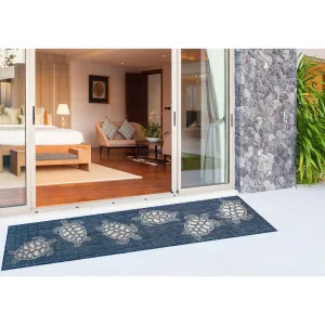 Liora Manne Carmel Collection Sea Turtles Indoor/ Outdoor Area Rug