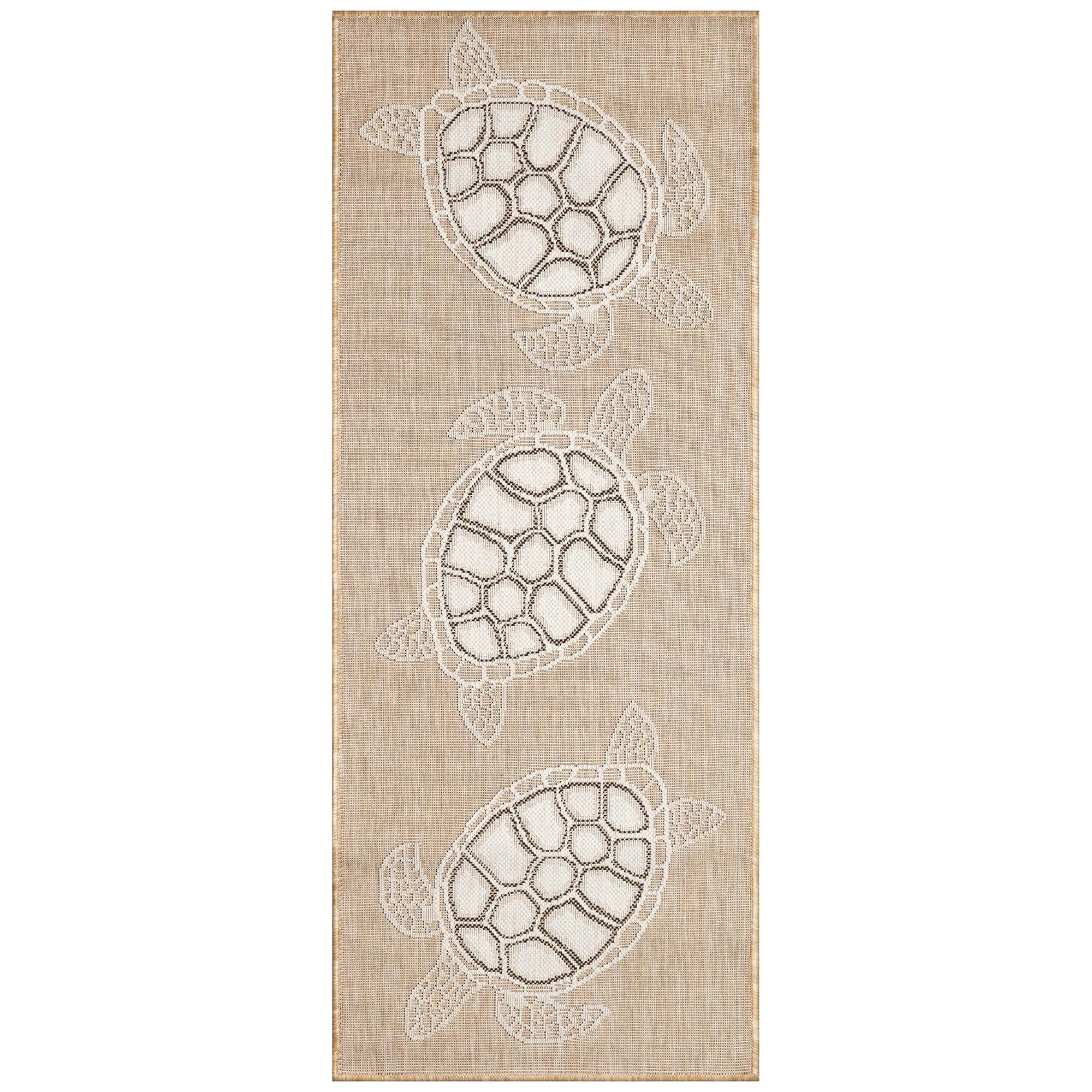 Liora Manne Carmel Collection Sea Turtles Indoor/ Outdoor Area Rug