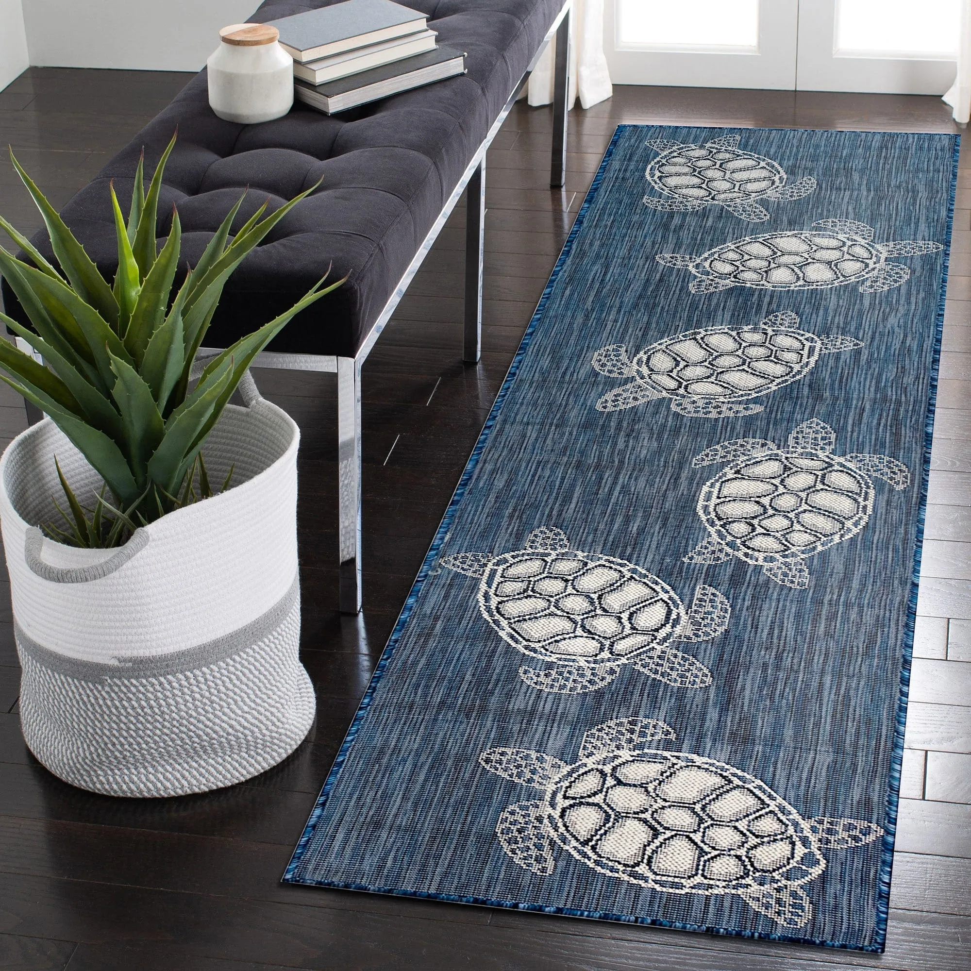 Liora Manne Carmel Collection Sea Turtles Indoor/ Outdoor Area Rug