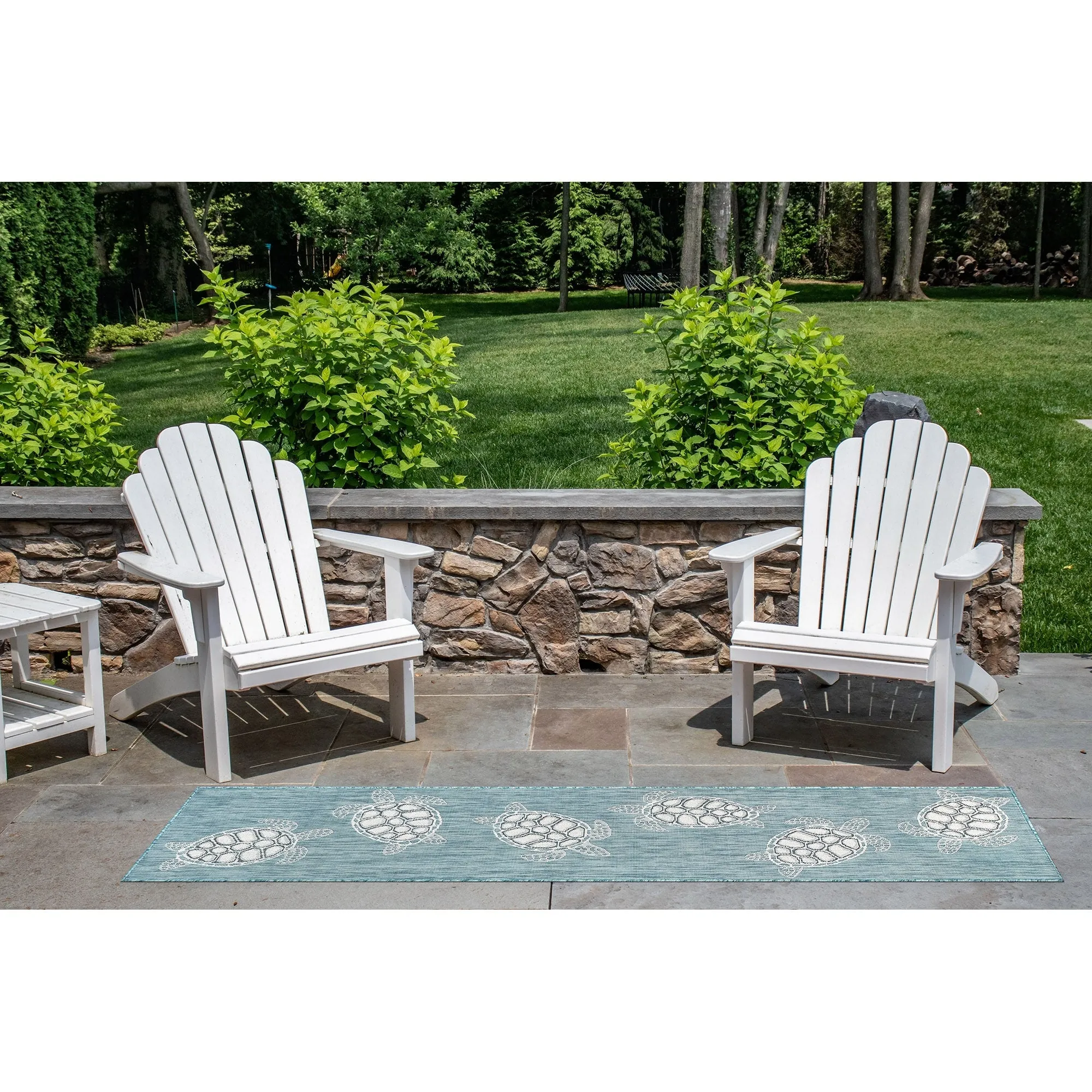 Liora Manne Carmel Collection Sea Turtles Indoor/ Outdoor Area Rug