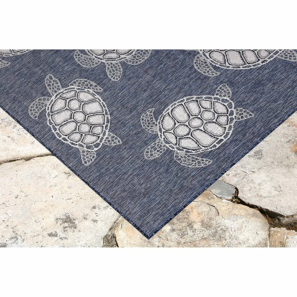 Liora Manne Carmel Collection Sea Turtles Indoor/ Outdoor Area Rug
