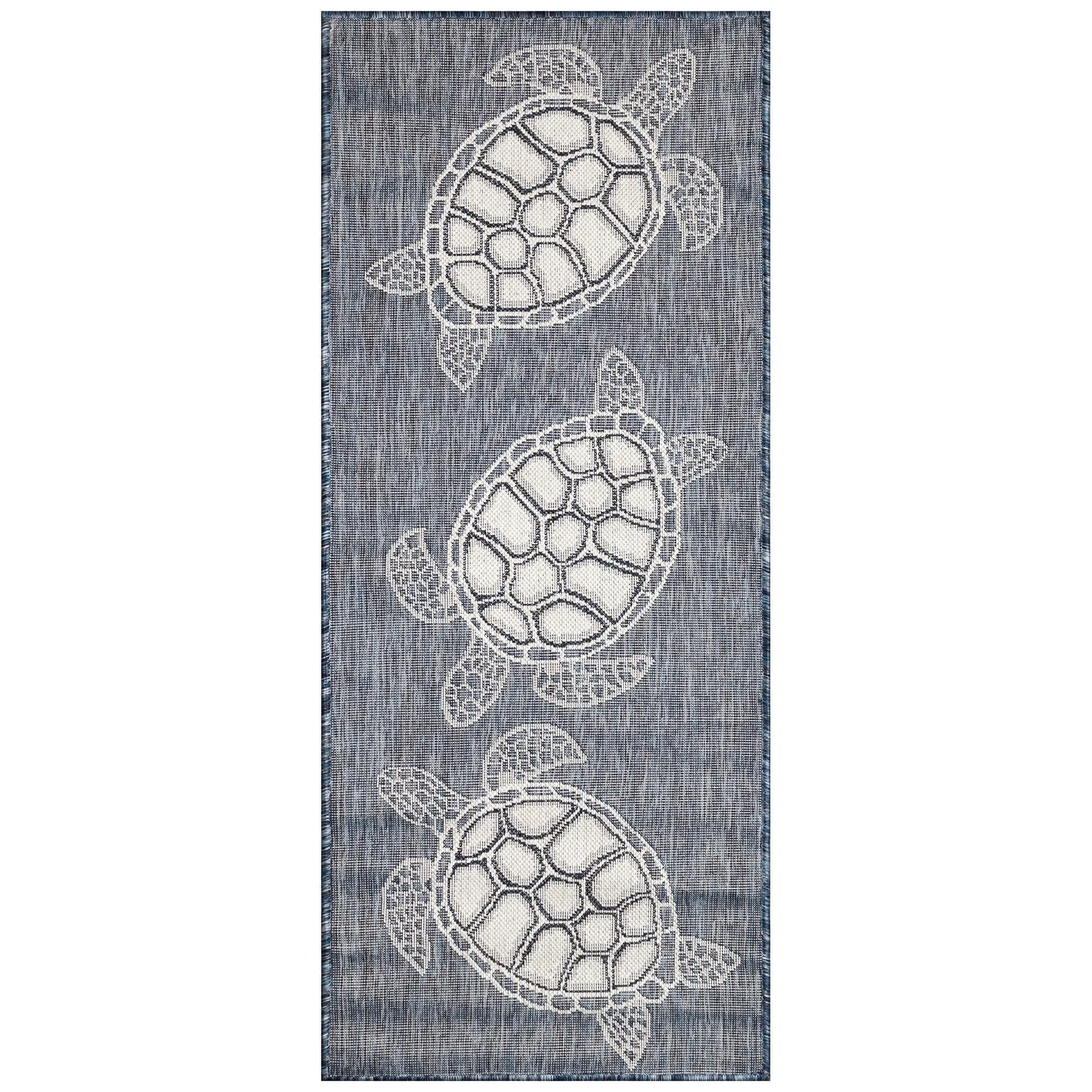 Liora Manne Carmel Collection Sea Turtles Indoor/ Outdoor Area Rug