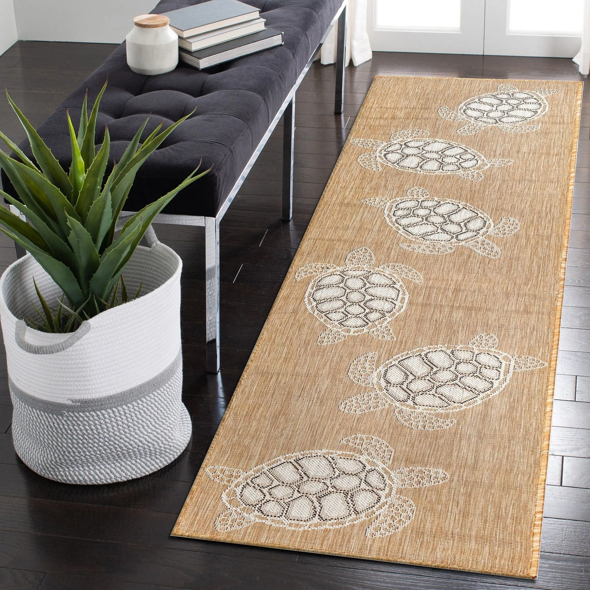 Liora Manne Carmel Collection Sea Turtles Indoor/ Outdoor Area Rug