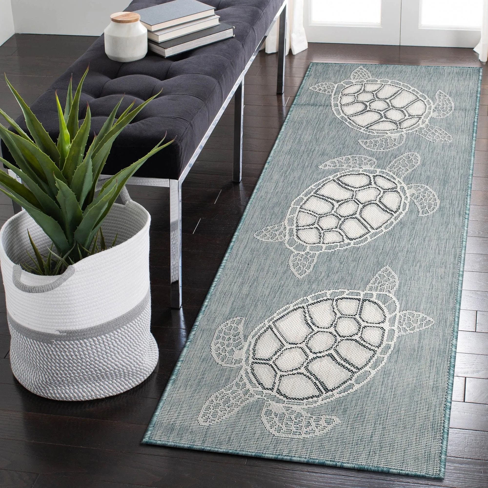 Liora Manne Carmel Collection Sea Turtles Indoor/ Outdoor Area Rug