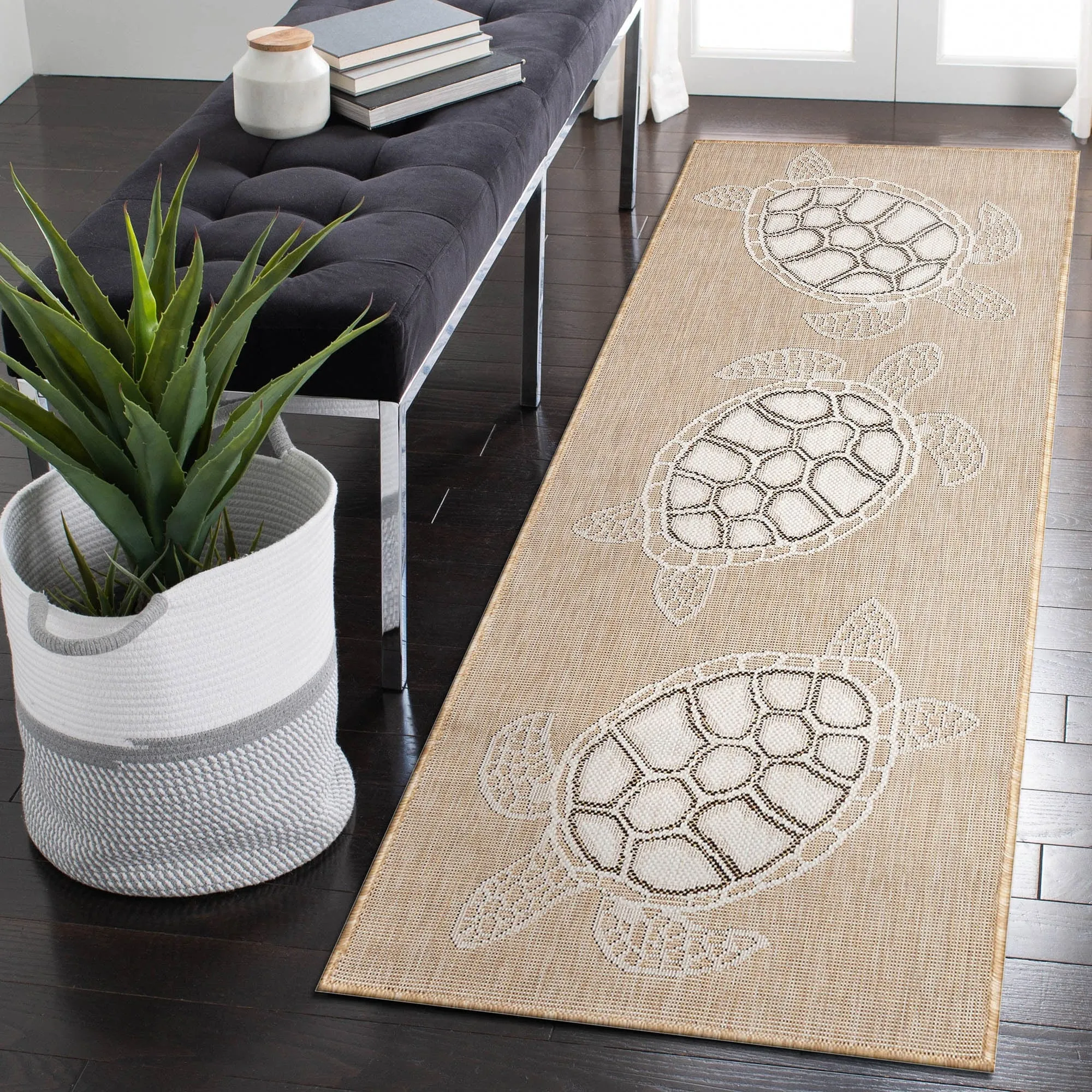 Liora Manne Carmel Collection Sea Turtles Indoor/ Outdoor Area Rug