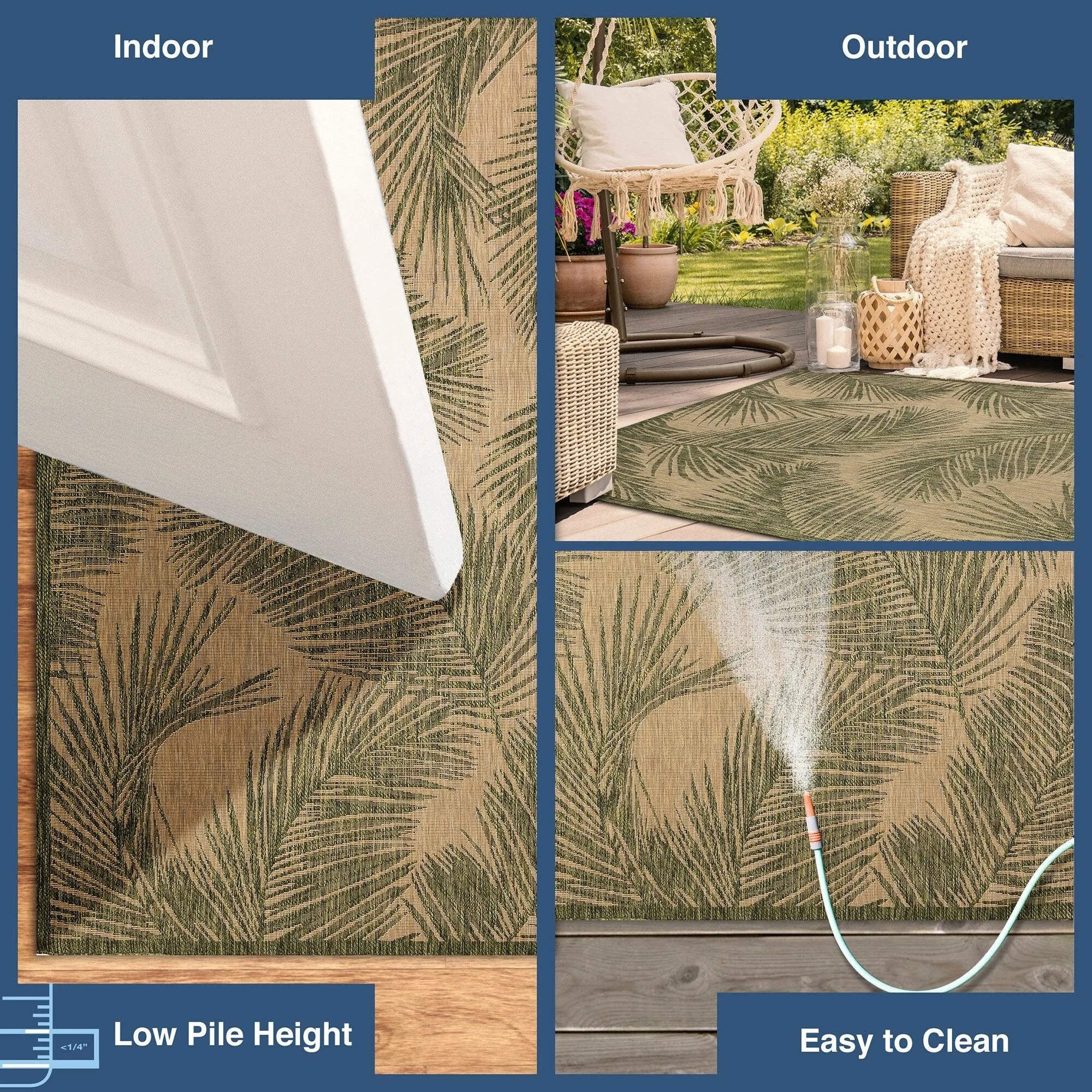 Liora Manne Carmel Fronds Indoor/Outdoor Rug