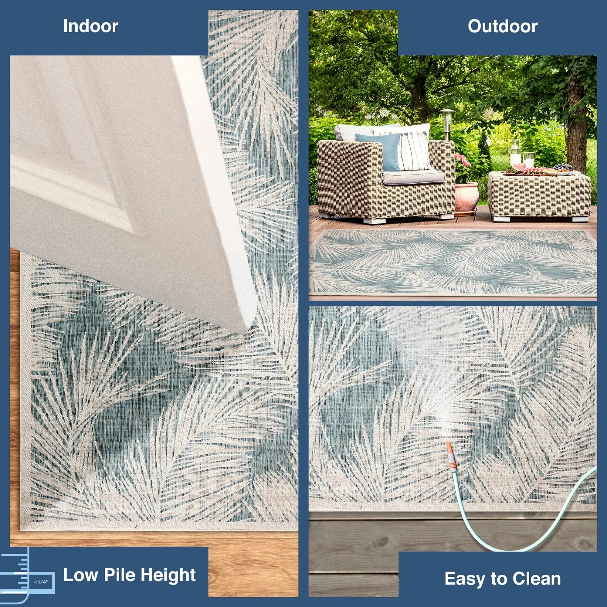 Liora Manne Carmel Fronds Indoor/Outdoor Rug