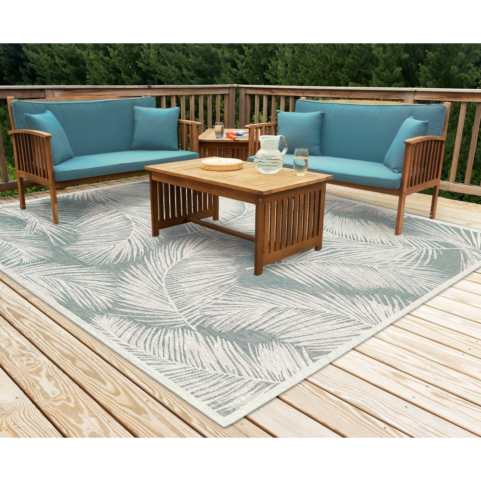 Liora Manne Carmel Fronds Indoor/Outdoor Rug